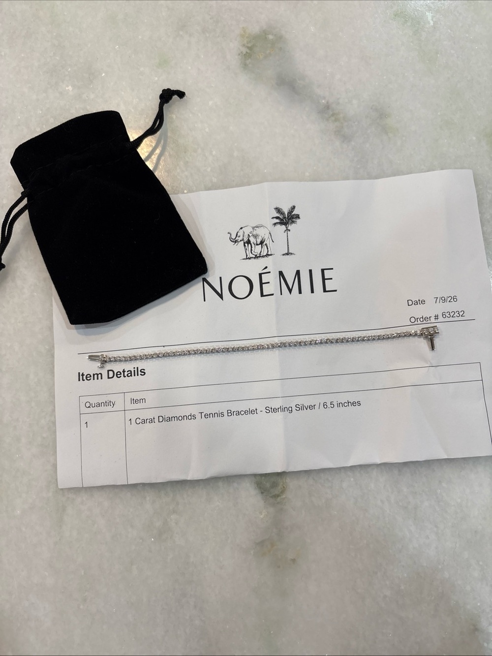Noemie 1 Carat Diamonds Tennis Bracelet